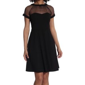 Maggy London Illusion Neckline Dress